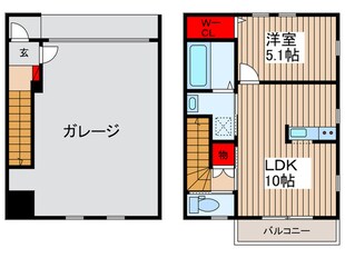 GR-TANA（B棟）の物件間取画像